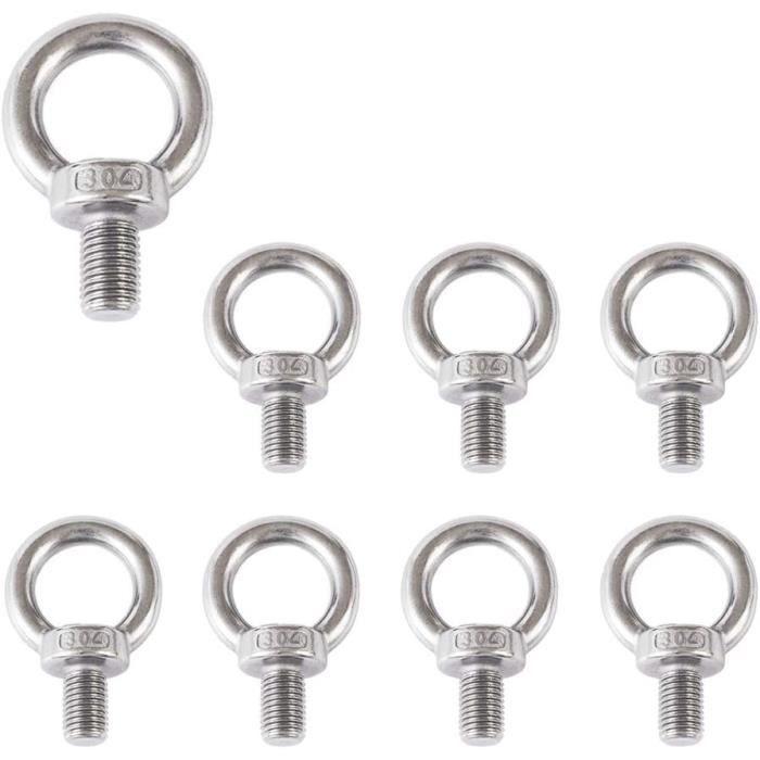 Kit De 120 Anneaux De Sécurité E-Clip En Acier Inoxydable 304 - 10 Tailles (1,5 à 10 Mm) Avec Boîte