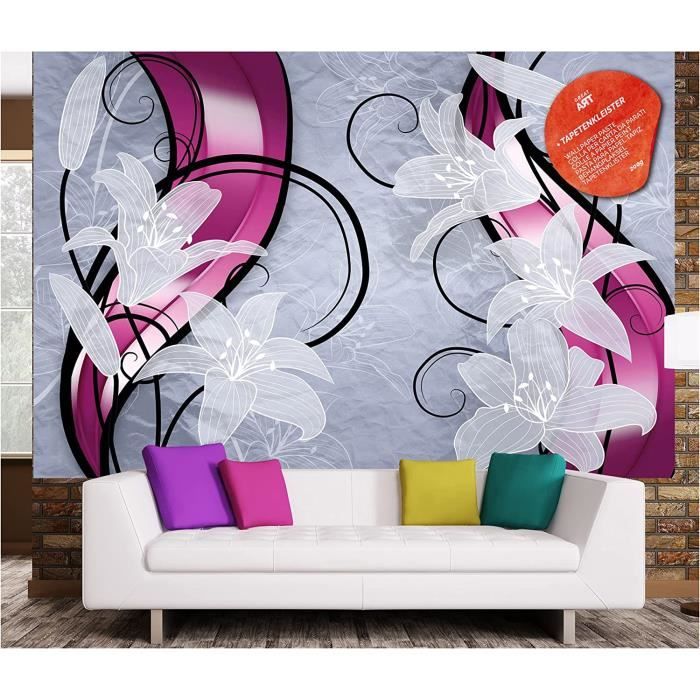 YOUPO Photo papier peint 3D fleur arbre relief mobile murale mur décoration intérieure peinture salon tv décoration murale peinture peinture