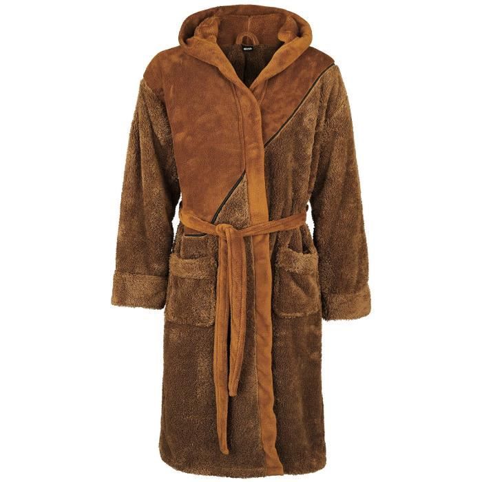 Peignoir Star Wars Jedi - Marron - 100% Polyester - Taille Unique Adulte - Licence Officielle