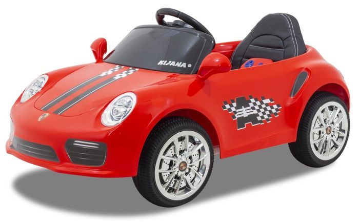 Kijana Porsche Style Voiture électrique Enfant,3 jusqu'a 6 ans, 12V Moteur,  MP3, Sieges en Cuir, Lumieres, Avec Télécommande, Rose - Cdiscount Jeux -  Jouets