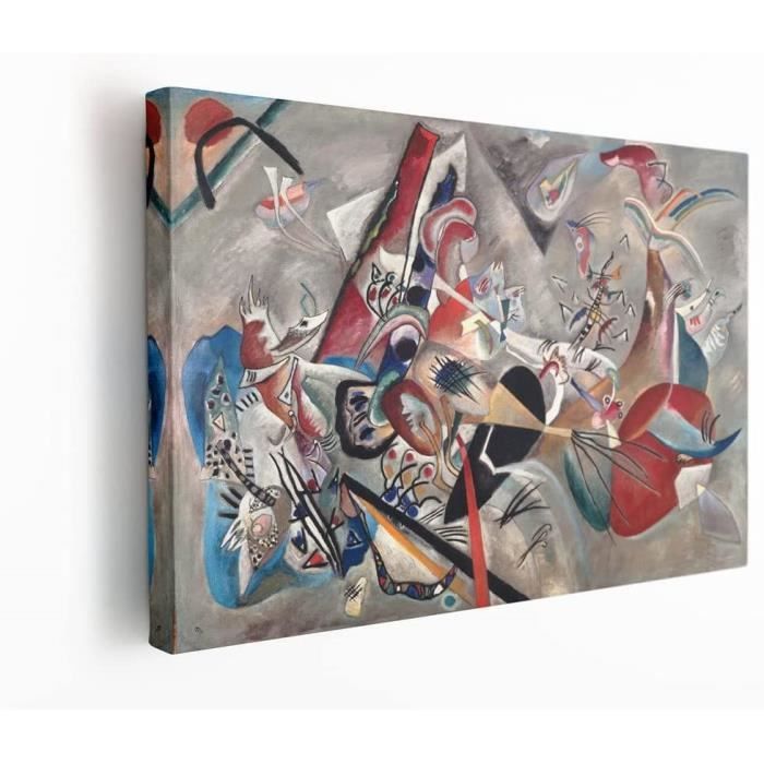 Tenture Murale Kandinsky Composition VIII - Tapisserie Belge Doublée 70x50 Cm - Neuf
