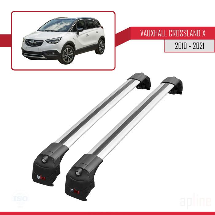 Barres De Toit Aluminium Pour Opel Crossland/Grandland X (2017-2025) - Gris - Porte-vélos, Coffre Compatible - 7