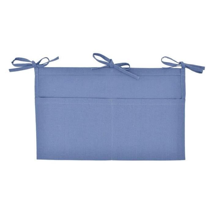 valeur bleu   sac de rangement à poches à accrocher au berceau de bébé ou à un lit enfant, idéal pour ranger
