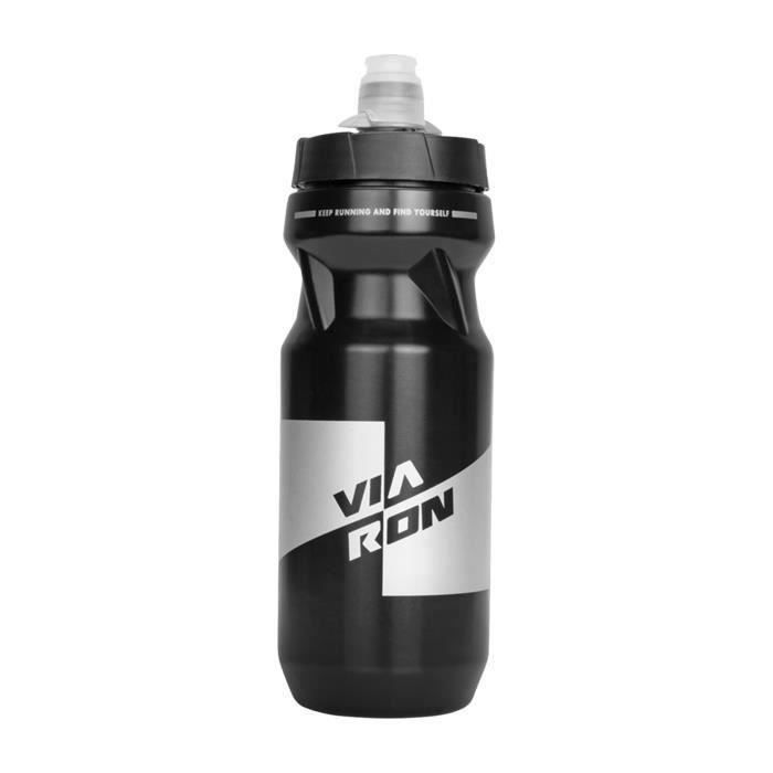 Lot De 2 Bouteilles D'eau Vélo Gemful - 750 Ml Sans BPA - Noires - Pour Cyclisme