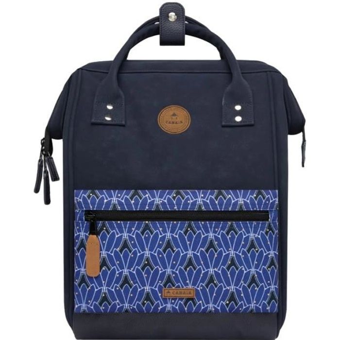 Pachamama - Sac à dos JOE Bleu nuit - Sac à dos en cuir rétro et élégant