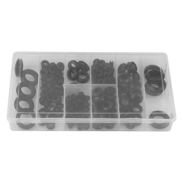 Œillets Cache Moteur Caoutchouc Pour Audi A1 A3 A5 A8 Q7 - Lot De 4 Pièces Noires