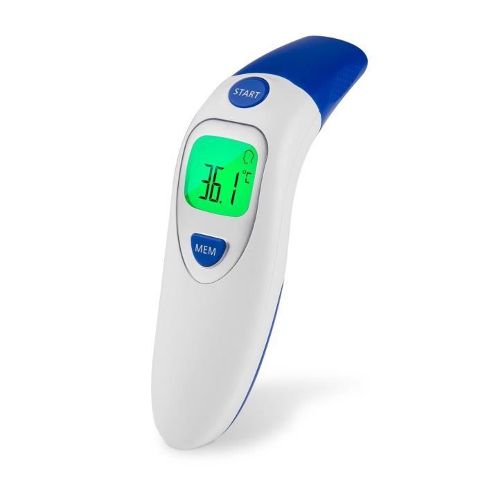 mesure infrarouge précises pour bébé enfants et adultes NURSAL Thermomètre Auriculaire Thermomètre Medical Oreille avec écran LCD rétroéclairé