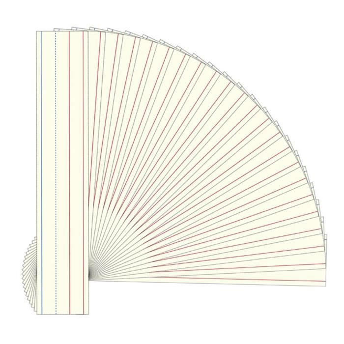 Bandes Magnétiques Pour Tableau Blanc - Lignes Rouges 4 Lignes - Surface Effaçable à Sec - Apprentissage Écriture