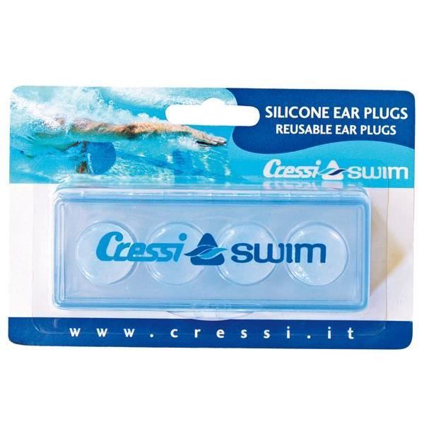 CRESSI Dry Ear Plugs Blue - Bouchons d'Oreille en Silicone, Conçu pour Eviter les Infiltrations d'Eau lors de la Natation., Bleu, Taille unique CRESSI Dry Ear Plugs Blue - Bouchons d'Oreille en Silicone, Conçu pour Eviter les Infiltrations d'Eau lors de la Natation., Bleu, Taille unique