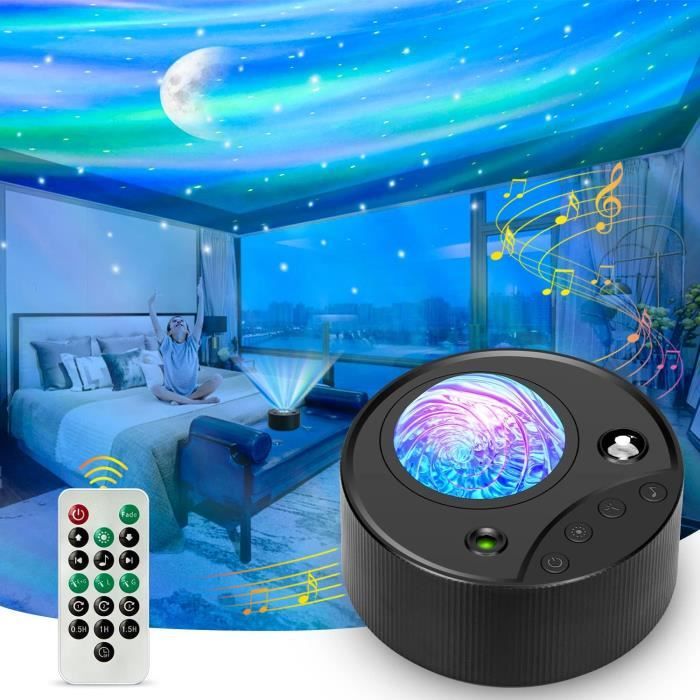 Veilleuse projecteur étoile pour enfants - Projecteur veilleuse bébé pour  chambre à coucher - avec minuterie à distance et rechargeable - Cadeau pour  enfants - Blanc 