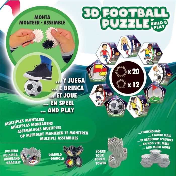 Educa - Puzzle Ball 3D avec 32 pièces et avec lequel Vous Pouvez Jouer - Jeux - Jouets Educa - Puzzle Ball 3D avec 32 pièces et avec lequel Vous Pouvez Jouer - Jeux - Jouets