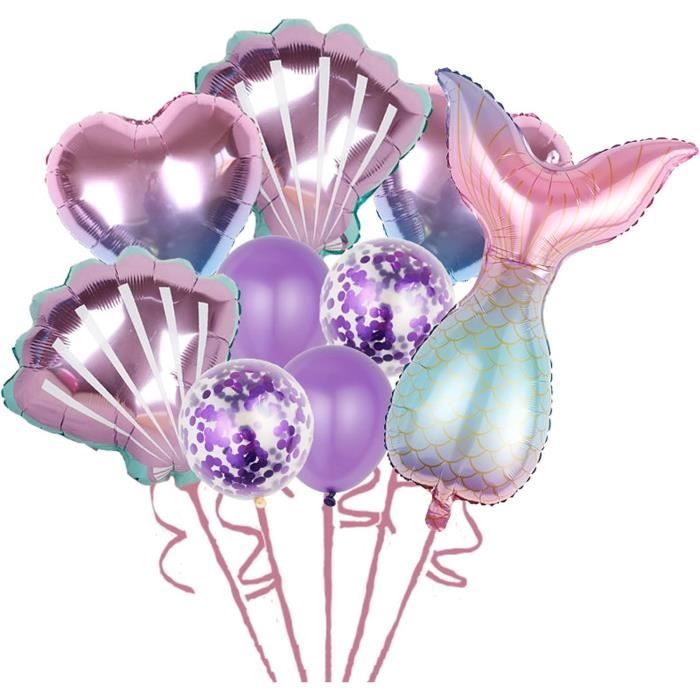 FIENZA Decoration Anniversaire Sirene, Ballon Anniversaire Sirene, Kit