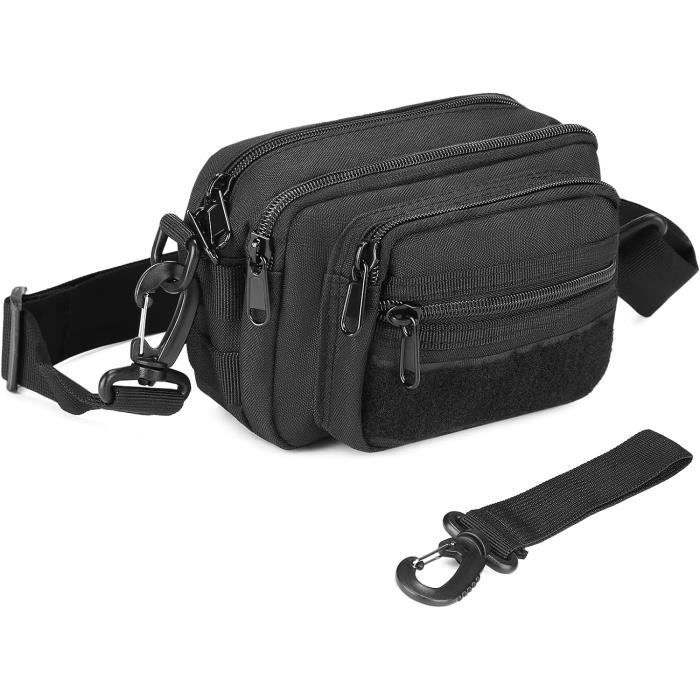 Sac Banane Tactique MFH MOLLE 4L - Noir - Neuf