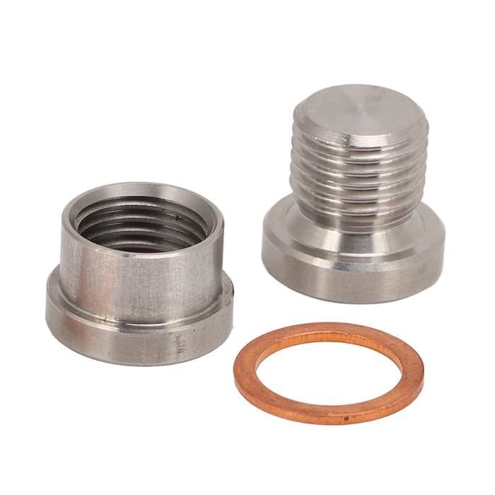 Adaptateur De Capteur O2 - Réducteur Filetage M18x1.50 Vers M12x1.25 - Acier Inox - Compatible Nissan 240SX SR20DET, Silvia S13/S14