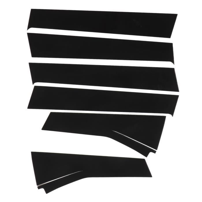 LLL6zzzK Garniture Couverture Poteau Pilier Porte Voiture Pour Opel Antara 2008 2009 2010 6pcs,Garniture De Fenêtre Couverture BC Colonne Autocollant,A-Bright Black Style