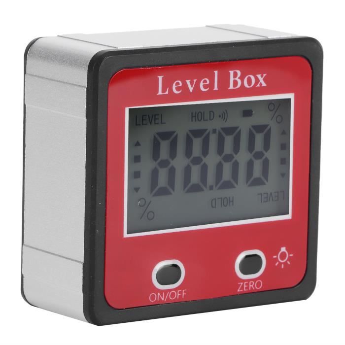 Inclinomètre Numérique LCD Rfeeuubft - Niveau à Bulle Électronique Étanche IP54 Pour Travail Du Bois