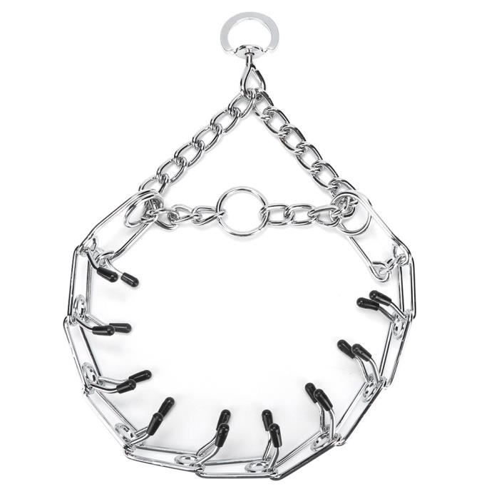 Meilleurs prix pour Fdit Collier à griffes pour chien Collier de dressage à griffes de chien durable en acier inoxydable Surface lisse sans danger