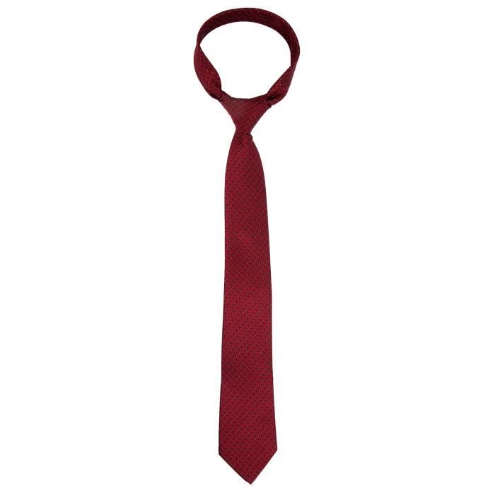Cravate Pour Homme En Laine 100% Frederick Thomas - Bordeaux Uni - Classique, Fait Main Au Royaume-Uni - Neuf Avec étiquettes