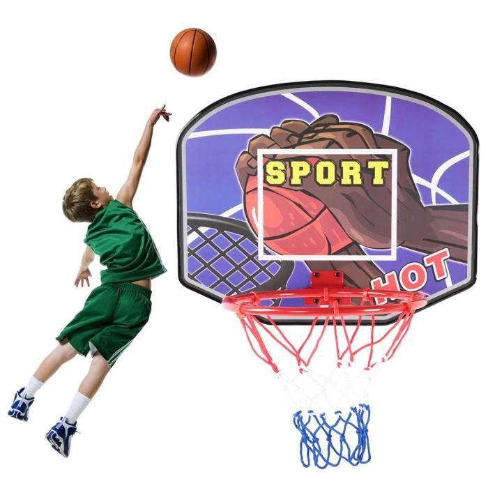 Cerceau de basket-ball avec panneau et ballon Cadeau sportif pour l'intérieur et l'extérieur