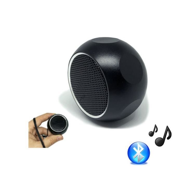 Mini enceinte Bluetooth noir Mini haut-parleur Bluetooth, appel  mains-libres de et ampère Photo Obturateur à distance Fonction TWS