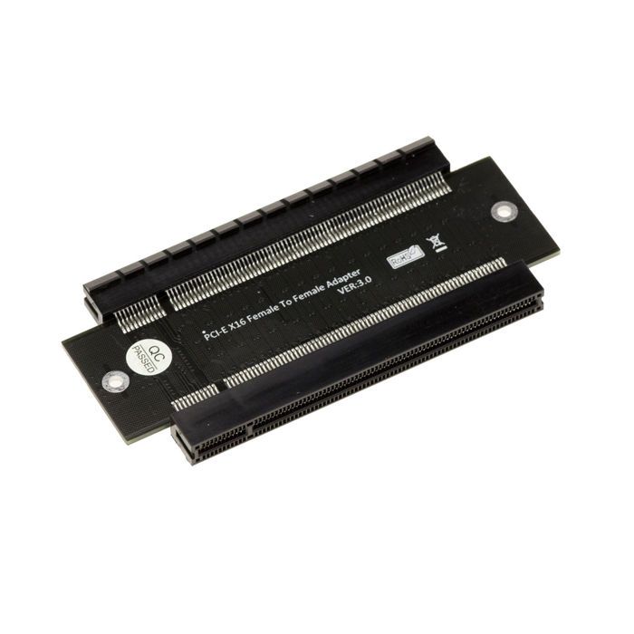 KALEA-INFORMATIQUE Gerader Riser-Adapter PCIe Gen 5.0 X16 Höhe 26 Mm – 64 GB/s Durchsatz