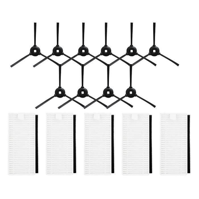 Kit De Rechange Pour Robot Aspirateur : Brosse Principale, Brosses Latérales, Filtres - Compatible Lefant U180, M1, M2, OKP K8, K7