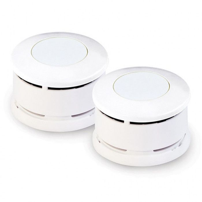 Détecteurs De Fumée Lifebox Serenity 5 - Lot De 2 | Certifiés CE EN14604 & NF292, Autonomie 5 Ans | Alimentation Pile