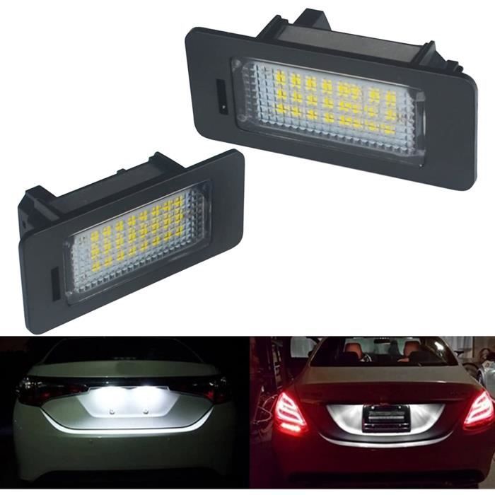NUROTA Feu LED De Plaque D’Immatriculation Pour BMW – Compatible Série 3, 5, X5, X6 – Remplacement Sans Erreur – Blanc Pur
