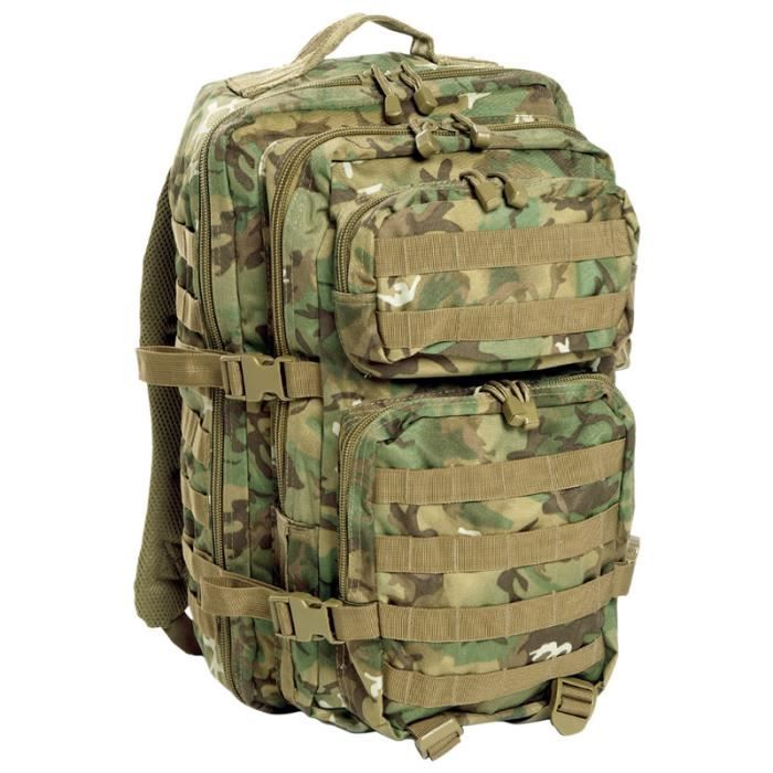 Sac à dos tactique 36 L - MIL-TEC - Molle US Assault Pack Grand - 36 L - Deux compartiments séparés - Système MOLLE Sac à dos tactique 36 L - MIL-TEC - Molle US Assault Pack Grand - 36 L - Deux compartiments séparés - Système MOLLE