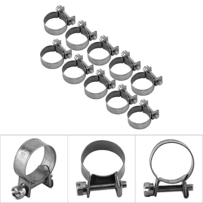 Colliers De Serrage à Deux Oreilles De 10 Pouces, Entraînement Par Vis Sans Fin, Pour Tuyau D