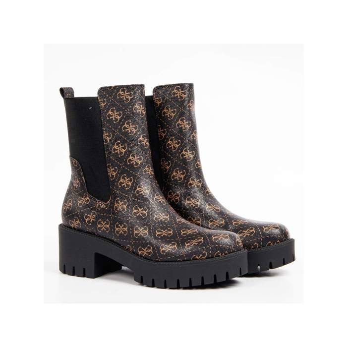 Bottine Guess Femme Orana Marron Simili Cuir Marron Cdiscount Chaussures