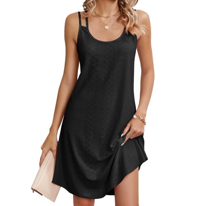 Robe Midi Ligne A Robe Midi Été Femme Belle Poque - Col Carré Sans Manches - Style Fluide Trapèze Avec Poches Robe Fluide été Décontractée Robe Midi Ligne A Robe Midi Été Femme Belle Poque - Col Carré Sans Manches - Style Fluide Trapèze Avec Poches Robe Fluide été Décontractée