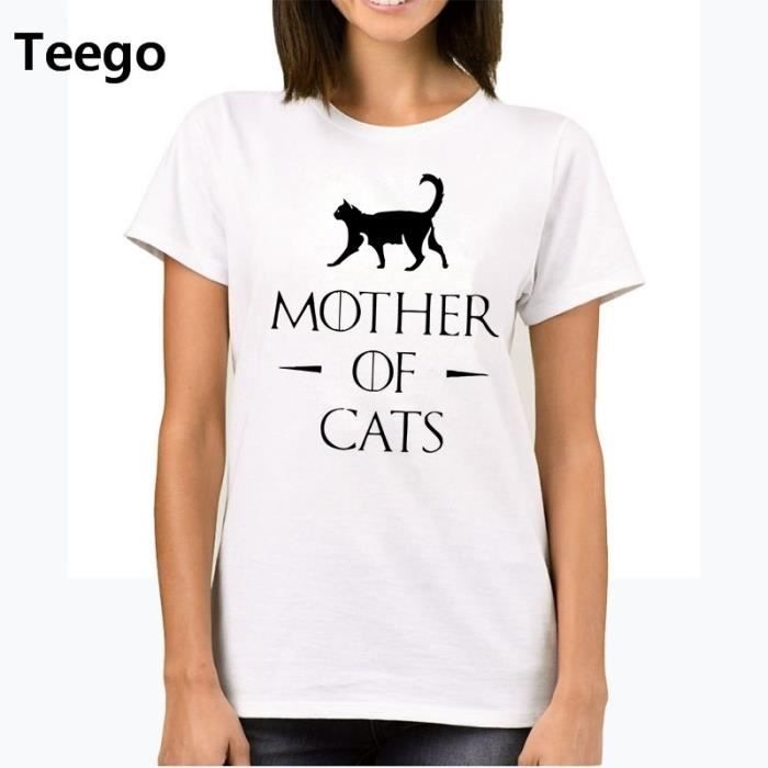 Vetements De Marque Games Of Thrones Style T Shirts Mere De Chats Personnalite Femmes T Shirt Blanc Cdiscount Pret A Porter Vetements De Marque Games Of Thrones Style T Shirts Mere De Chats Personnalite Femmes T Shirt Blanc Cdiscount Pret A Porter