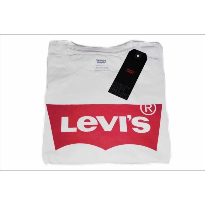 Tee shirt levis blanc et rouge cheap