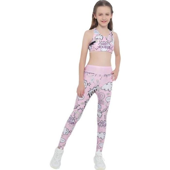 Ensemble de sport 2 pièces DryMove™ - Rose cerise - ENFANT