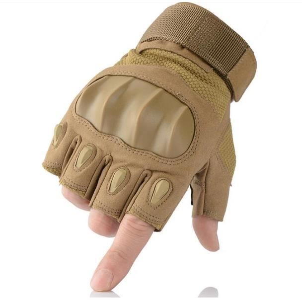 Gants Demi-Doigts En Cuir Naturel Marron Lampa Pilot - Taille L Pour Confort Et Style