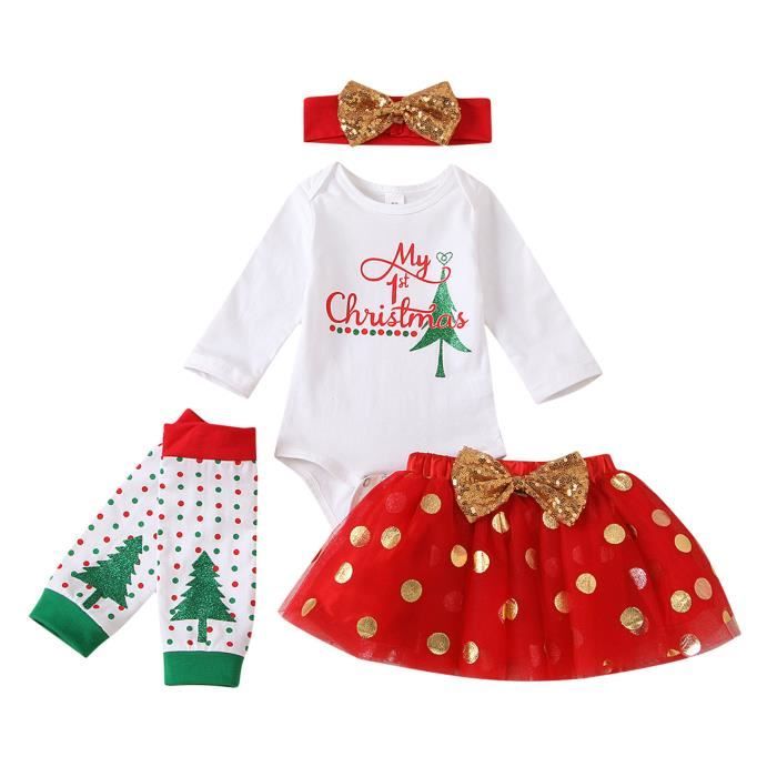 Robe Chasuble De Noël Pour Bébé, Festif Tartan, Photo De Famille, Robe De Noël, Jupe Et Chemise, Tenue De Noël Pour Enfants, Combinaison Barboteuse De Noël Pour Bébé - France