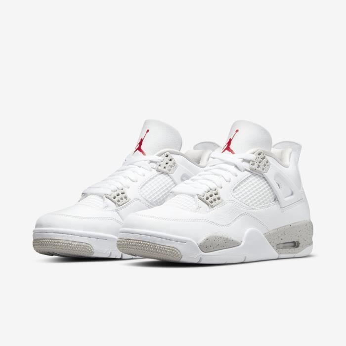 Airs Jordans 4 Retro White Oreo Chaussures de Basket AJ4 Femme Homme Pas  Cher Blanche Blanc - Cdiscount Chaussures