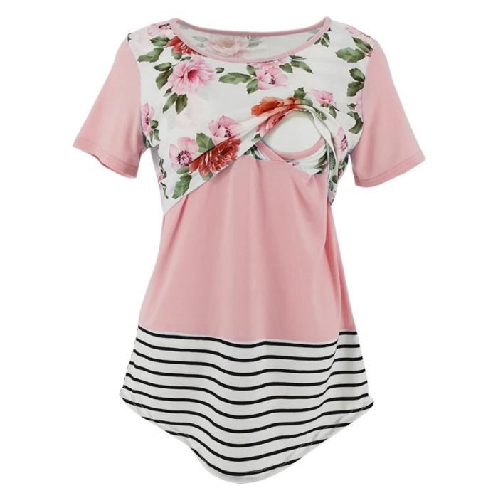 Femmes Enceintes Hauts Allaitement Maternité Manches Longues À Capuche Vêtements Blouse