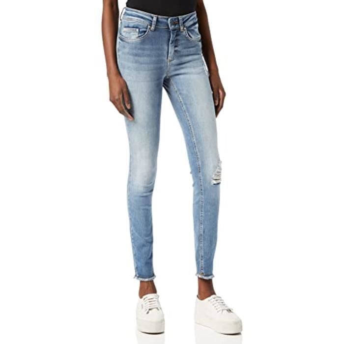 Only Donna Onlblush Life Mid SK AK Raw Rea4347 Noos Jeans Not Applicable, Light Blue Denim, XS/34