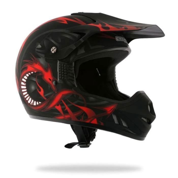 CASQUE CROSS AMX KID DRAGON NOIR