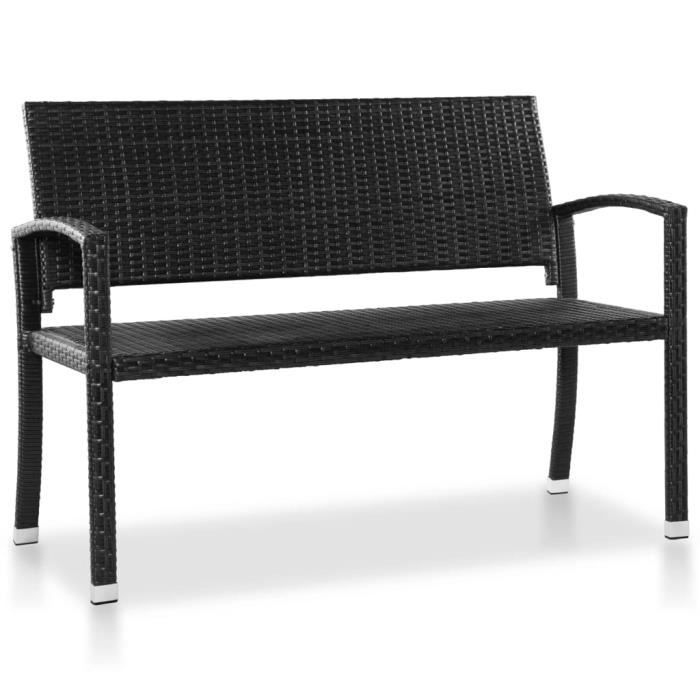 Banc Coffre De Jardin Résine Tressée