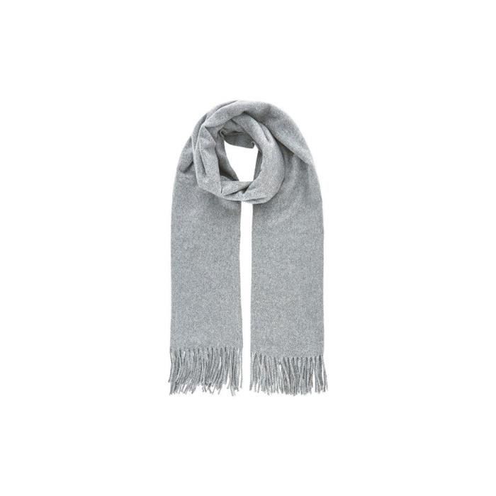 SCARF 190 CM IN PALE GRAY LAMBSWOOL 413840
