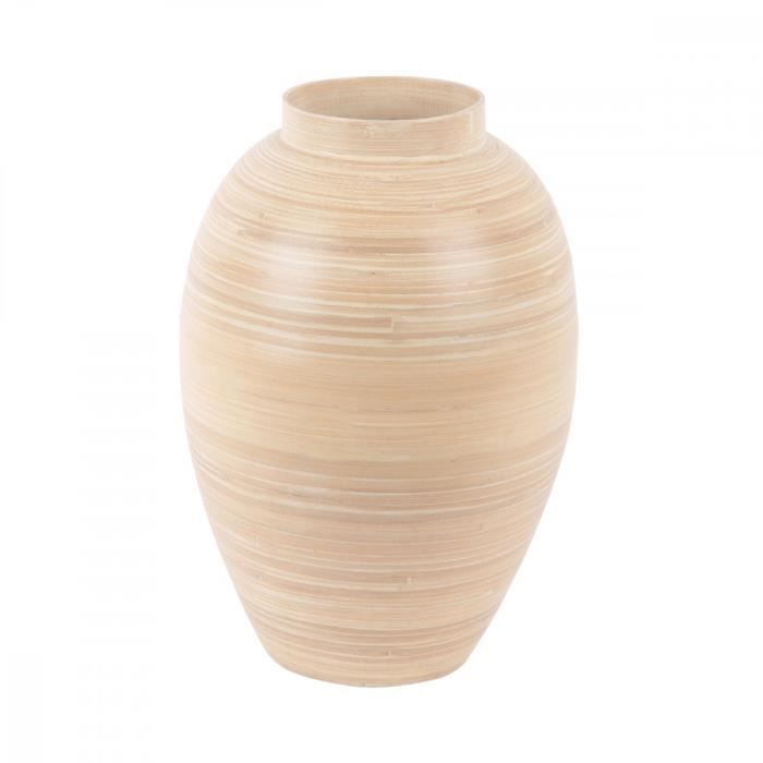 Vase design Veraz H32cm - Present Time - Naturel -