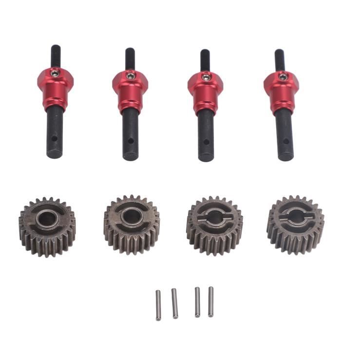 Pwshymi Verricello Elettrico RC 1:10 In Metallo Rosso | Per Auto Crawler SCX10 D90 TRX4, Con Cavo In Nylon, Accessori Inclusi - 3