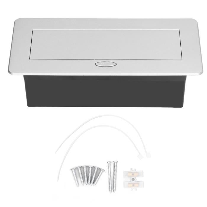Qiilu Prise de sol intégrée Prise électrique au sol Kit de boîtier de — free download