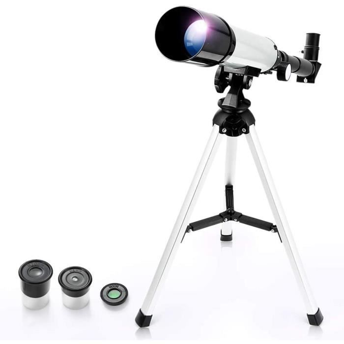 Télescope astronomique, télescopes réfracteurs astronomiques pour Enfants de 60 mm, télescope d