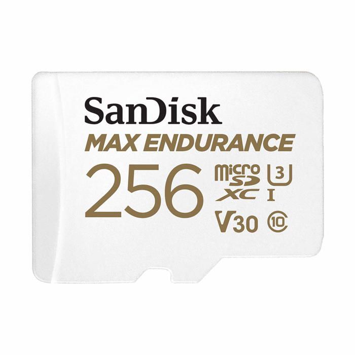 Carte mémoire - Sandisk - Max Endurance - 256 Go - Micro SDHC - Classe 10 - Noir