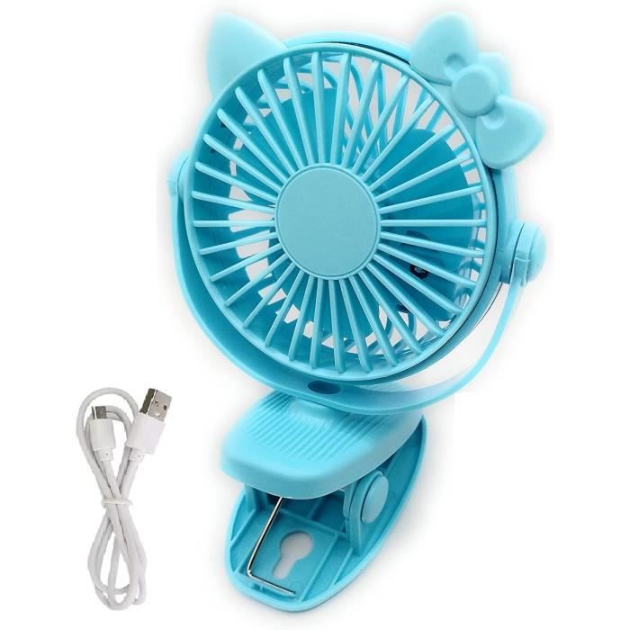 Ventilateur De Bureau USB 3-en-1 Avec Lumière - Portable, Réglable Et Silencieux - Parfait Pour Bureau, Maison, Camping