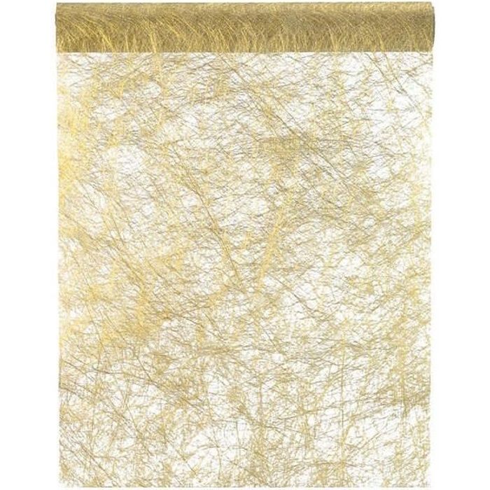 Chemin de table fanon or 30cm x 25m (x1) REF/4755
